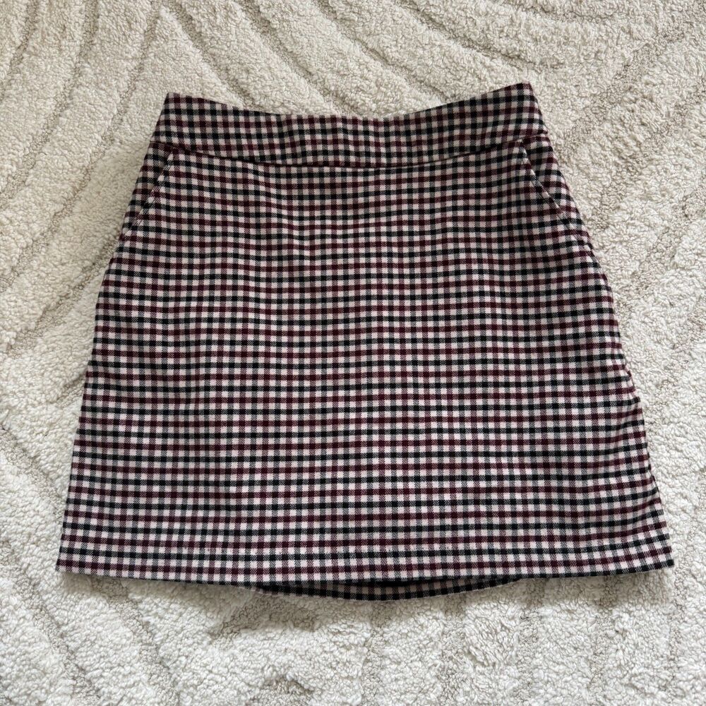Abercrombie & Fitch Plaid Mini Skirt Size XS - Picture 2 of 6
